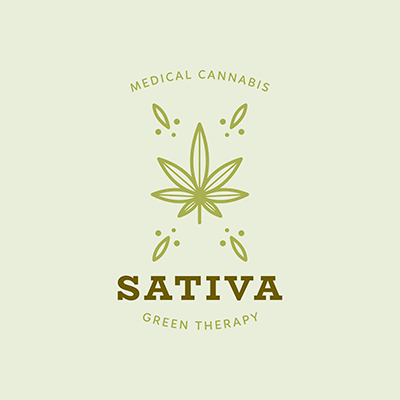 Marijuana Logo Maker With A Cannabis Sativa Graphic