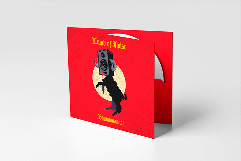 Mockup Of A Single Digipack Standing On A Colored Surface