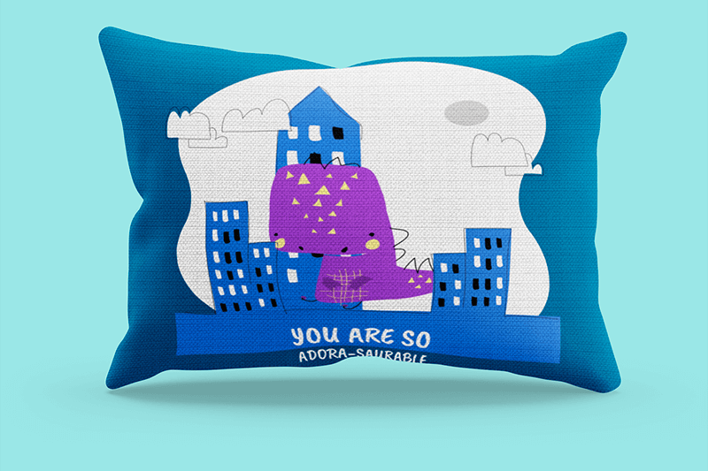 Simple Mockup Of A Rectangular Pillow In A Customizable Setting 3246 El1