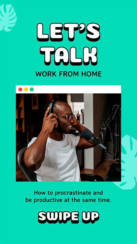 Instagram Story Design Template For A Productivity Podcast