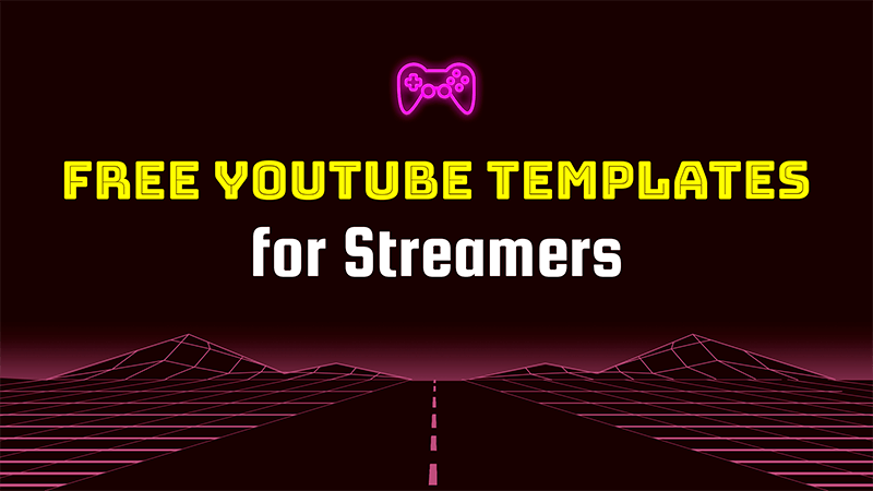 Simple Gamer Vlog Channel Banner Template