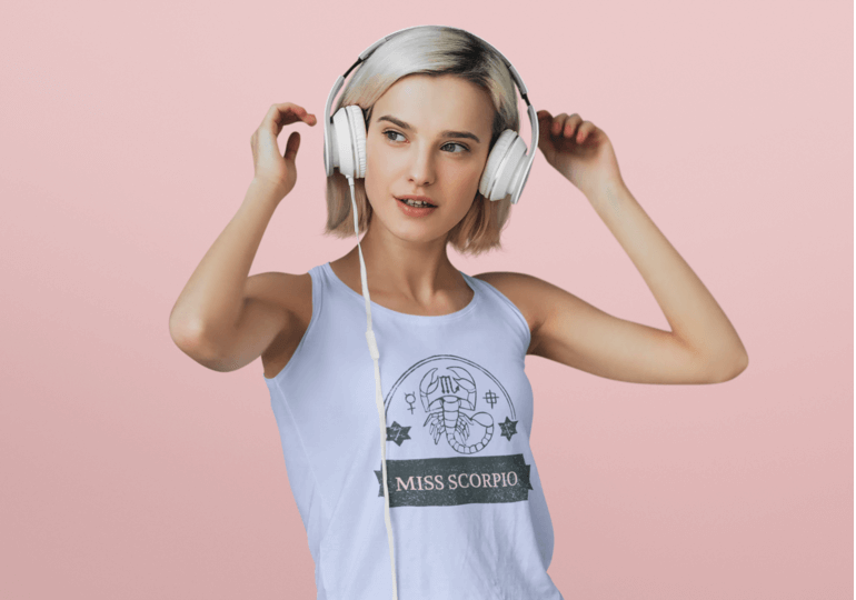 tank-top-mockup-of-a-short-haired-woman-with-headphones-at-a-studio