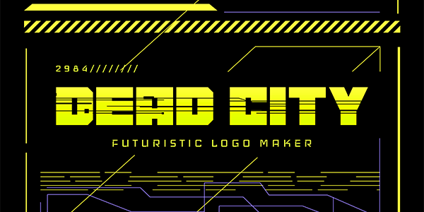 Futuristic Typography Logo Maker Inspired By Cyberpunk