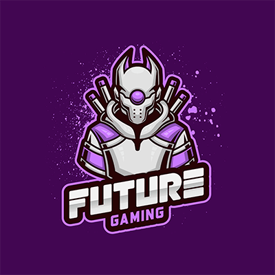 Gaming Logo Maker Featuring A Cybernetic Ninja Warrior