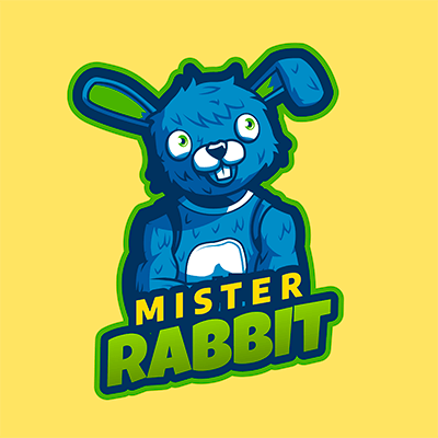 Gaming Logo Maker Featuring A Rabbit Character Inspired In Fortnite Skins