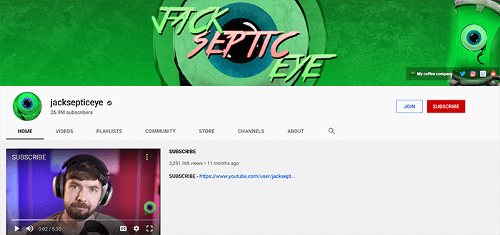 Jacksepticeye Branding