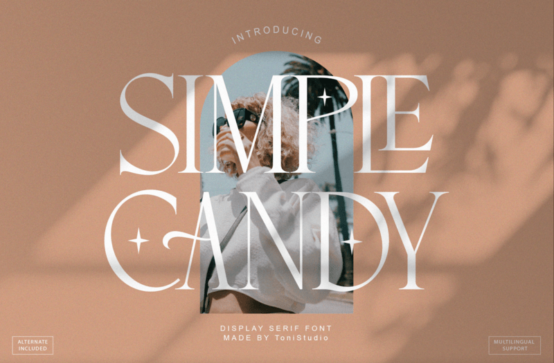 Simple Candy Free Elegant Display Serif By Toni Studio