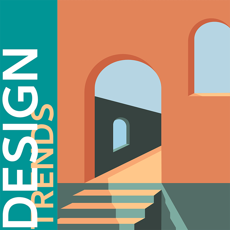 Album Cover Template With An Artistic Illustration Of A Facade