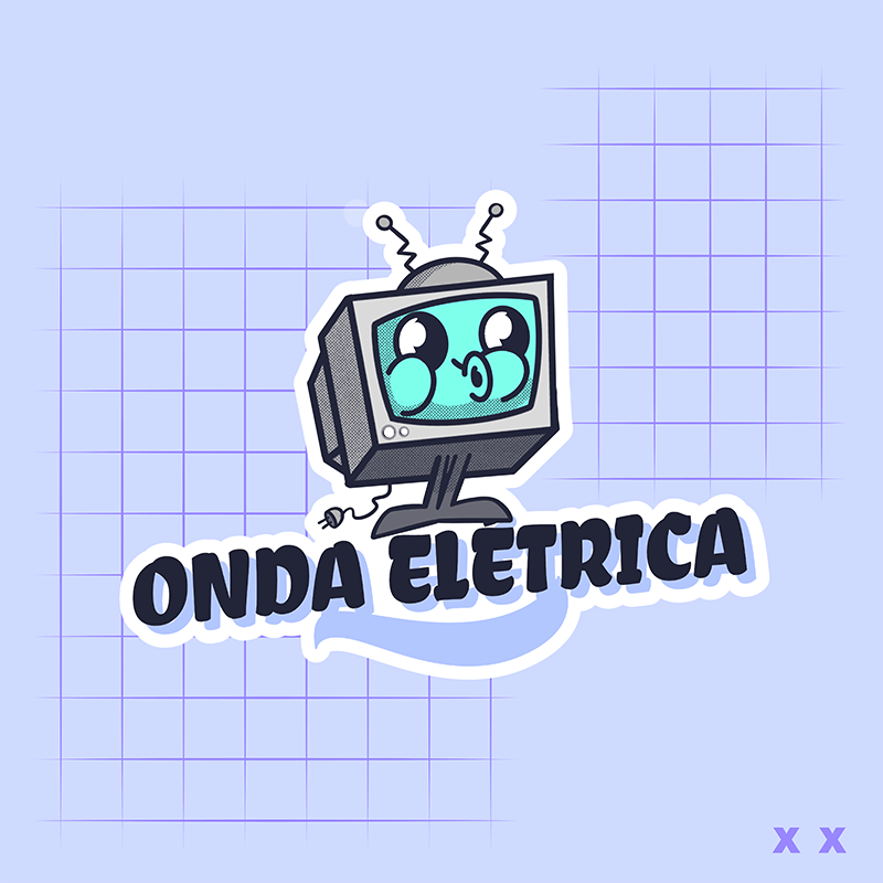 Logo Generator For A Tech Blogger With A Retro Tv Cartoon