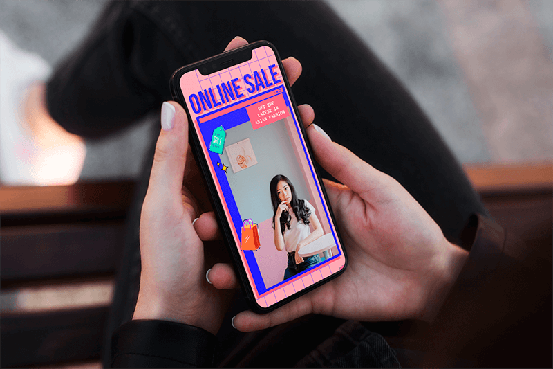 Mockup Of A Relaxed Woman Using An Iphone 11 Pro