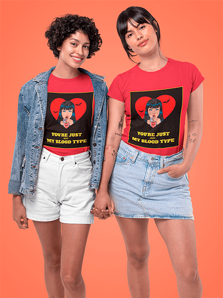 T Shirt Mockup Featuring An Lgbt Couple Holding Hands At A Studio 30386