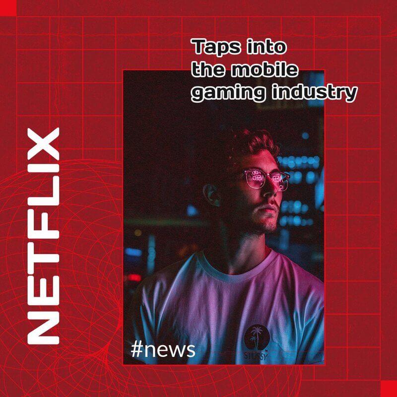 Facebook template to promote news about netflix gaming service