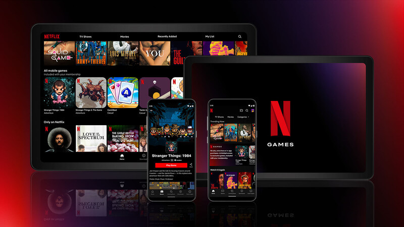 netflix gaming service platform showing offer for mobiles