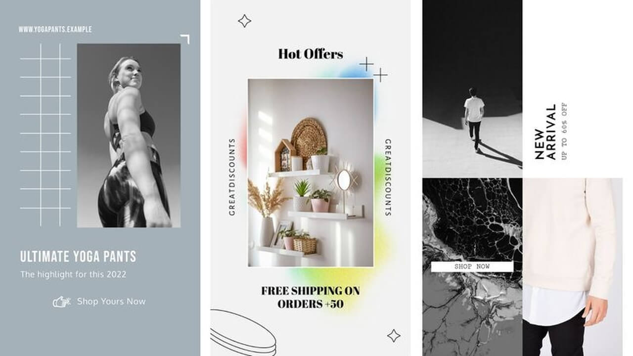 Instagram Stories Shoppable Post Templates Inspo