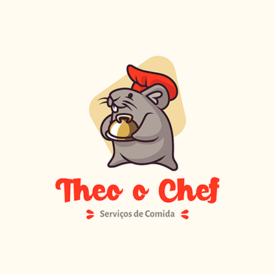 Logo Generator For Catering Services Featuring A Cute Mouse Clipart