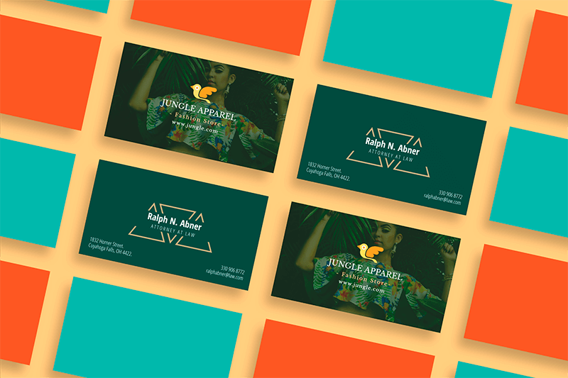 Mockup Of A Collection Of Business Cards