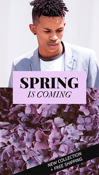 Spring Themed Instagram Story Generator For A New Clothing Collection
