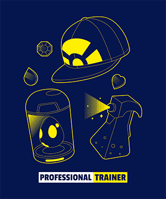 T Shirt Design Template With Pokemon Inspired Illustrations