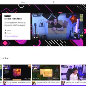 xtwoshoes twitch channel