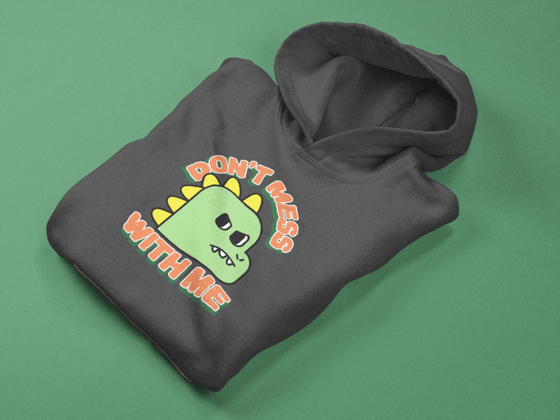 Pullover Hoodie Mockup Lying Folded On A Solid Surface