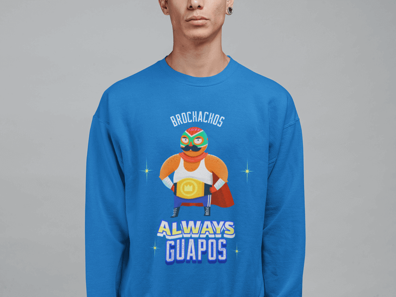 Sweatshirt Mockup Featuring A Man With A Custom Hoodie