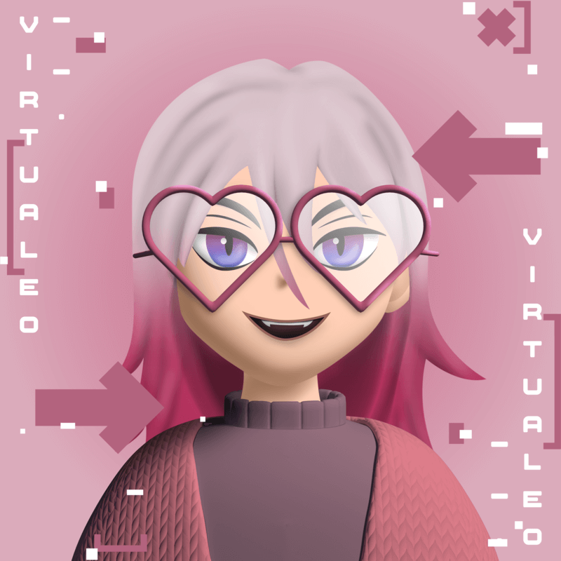 Avatar Creator Inspired By The Metaverse Featuring A Character With Heart Shaped Glasses 5128b (1)