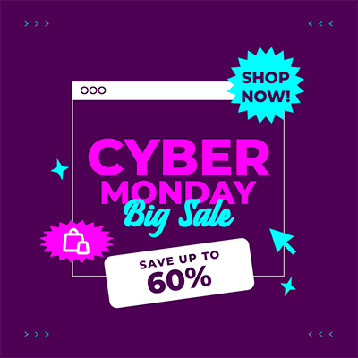 Computer Themed Instagram Post Maker For A Cyber Monday Sale