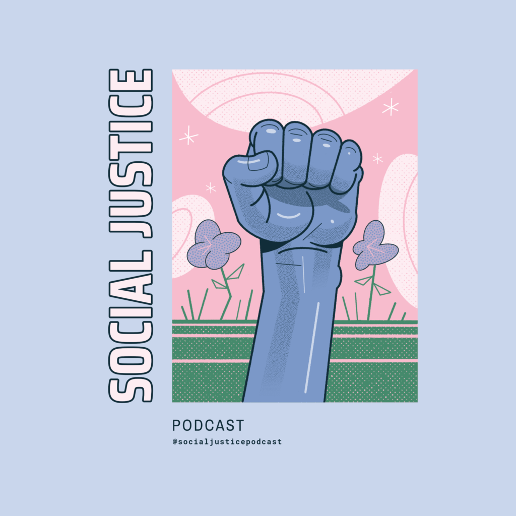 Podcast Cover Design Maker With Social Justice Themed Illustrations 4785a (1)