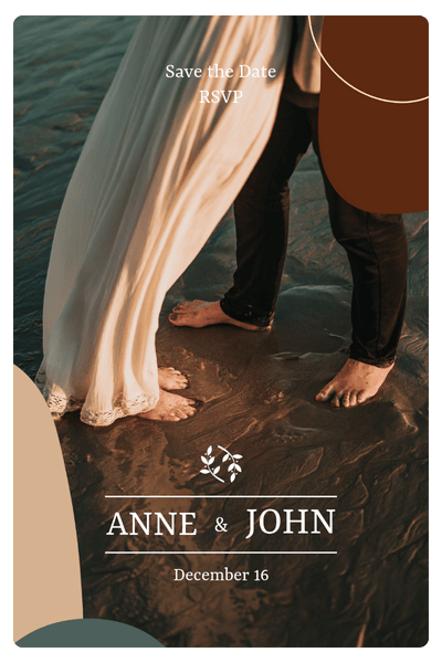 Instagram Story Design Template For A Wedding Announcement Featuring A Minimal Layout