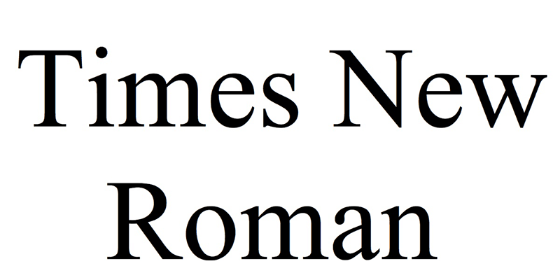 Times New Roman