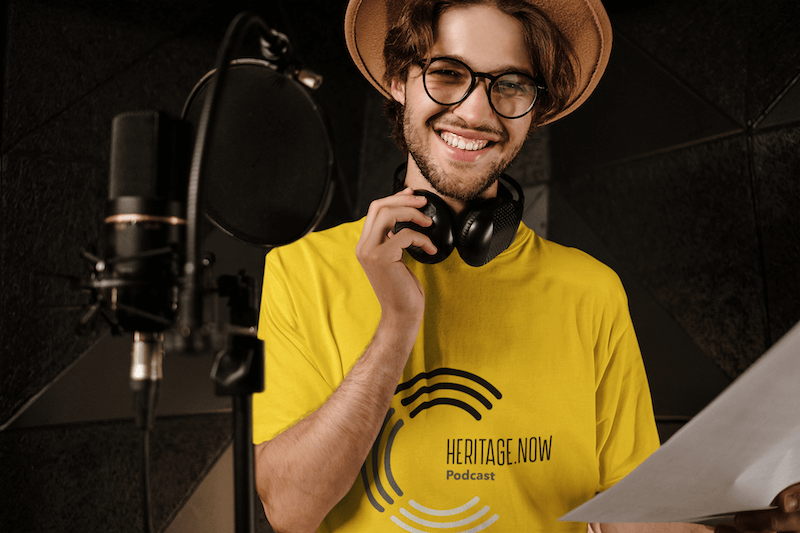 T Shirt Mockup Of A Young Musician At A Recording Studio 40168 R El2
