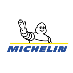 Michelin Logo Featuring The Michelin Man Mascot