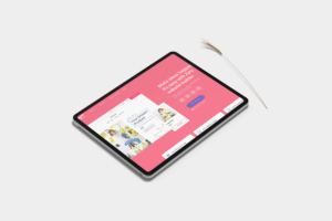 Mockup Of A Tablet Showing One Of The Best Ecommerce Platforms In 2022