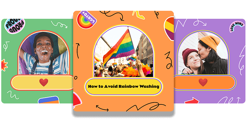 Instagram Templates For Pride To Explain How To Avoid Rainbow Washing