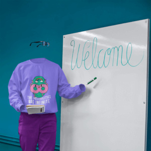 Sweatshirt Mockup Featuring A Ghost Model Using A Board