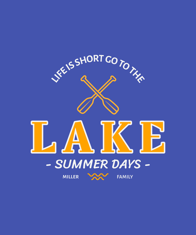 T Shirt Design Maker For Lake Vacations Enthusiasts
