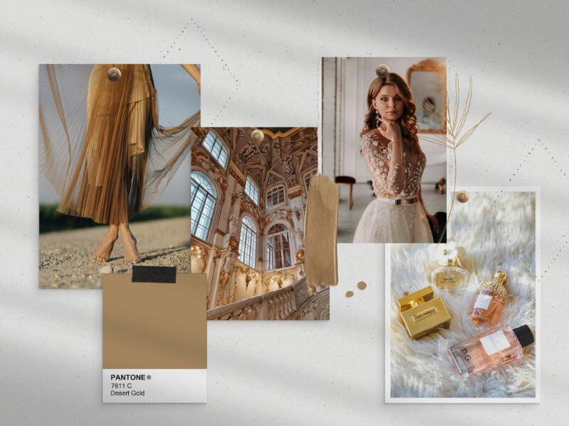 Minimalist example of how a moodboard can look like