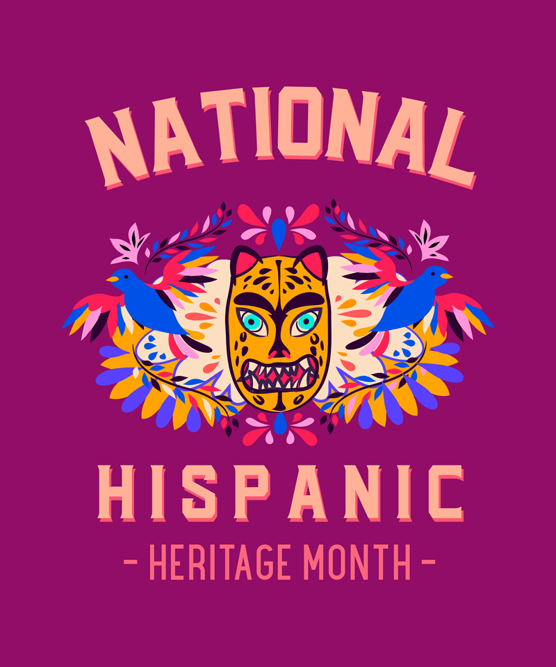 Colorful T Shirt Design Generator With A Hispanic Heritage Month Theme