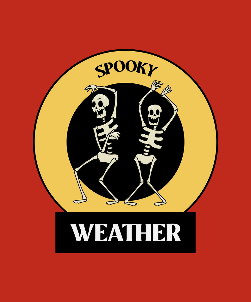 Halloween T Shirt Generator Featuring Spooky And Retro Skeletons Dancing Cartoons