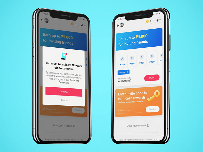 Mockup Featuring Two Iphones X Floating Against A Solid Color Background