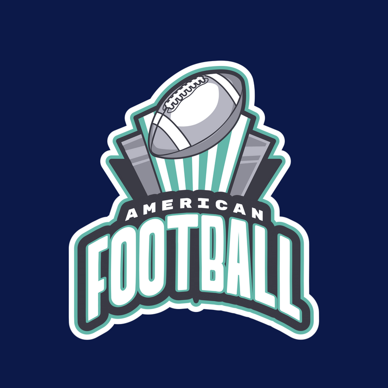 Sports Logo Maker Featuring An American Football Ball Clipart