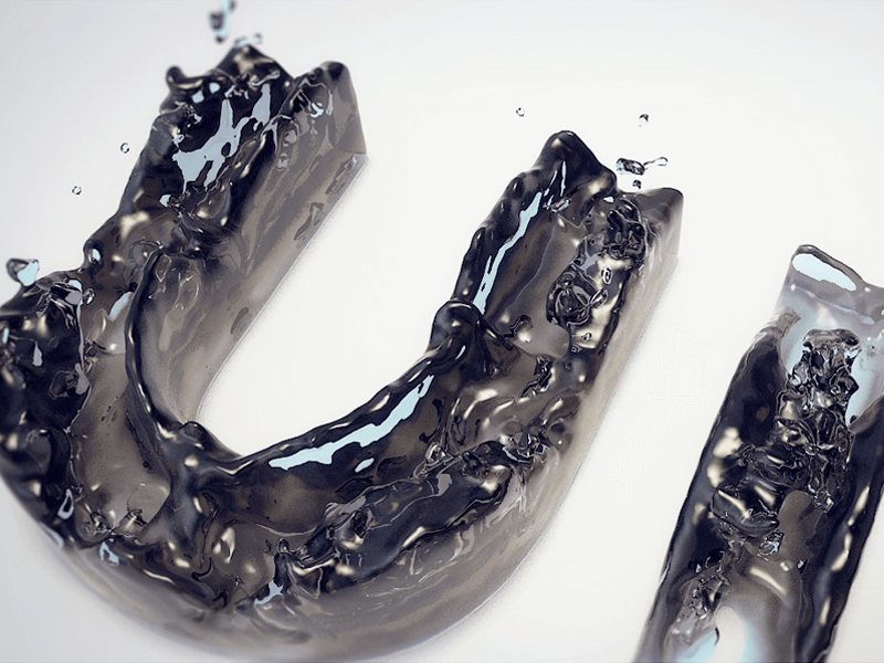 A Letter Simulating Water As Texture
