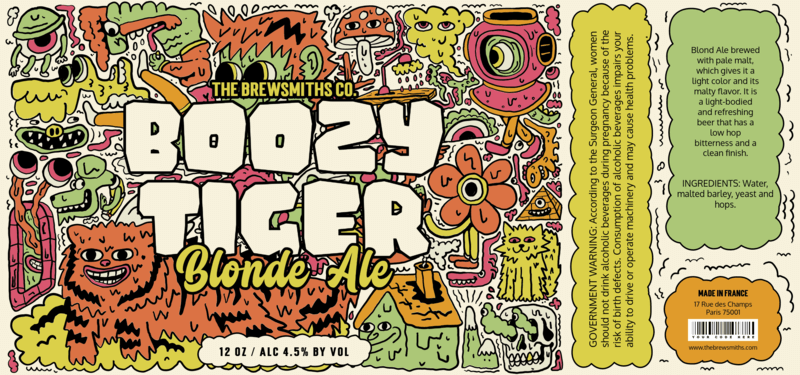 Beer Label Generator Featuring Psychedelic Characters