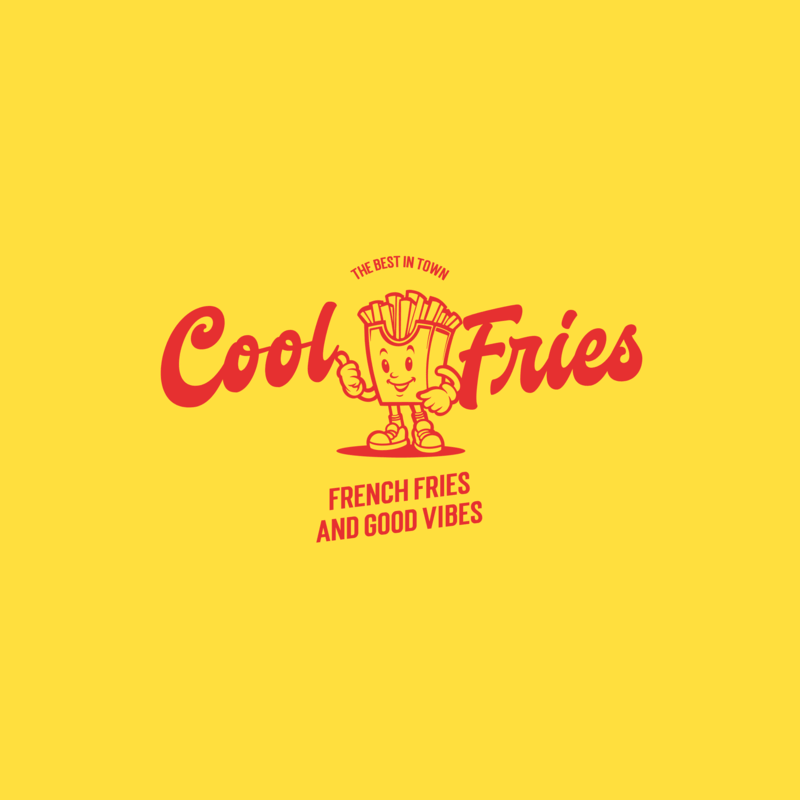 Online Logo Creator For A French Fries Restaurant With A Retro Character