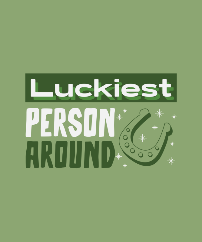 T Shirt Design Generator With A Lucky Horseshoe Graphic For St. Patrick's Day