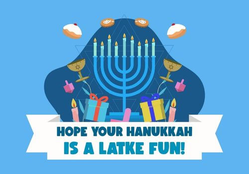 Festive Greeting Card Generator To Wish A Happy Hanukkah