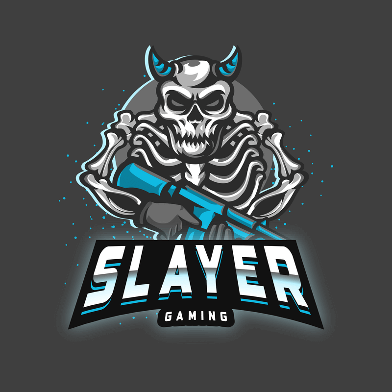 Gaming Logo Creator With A Skeleton Warrior