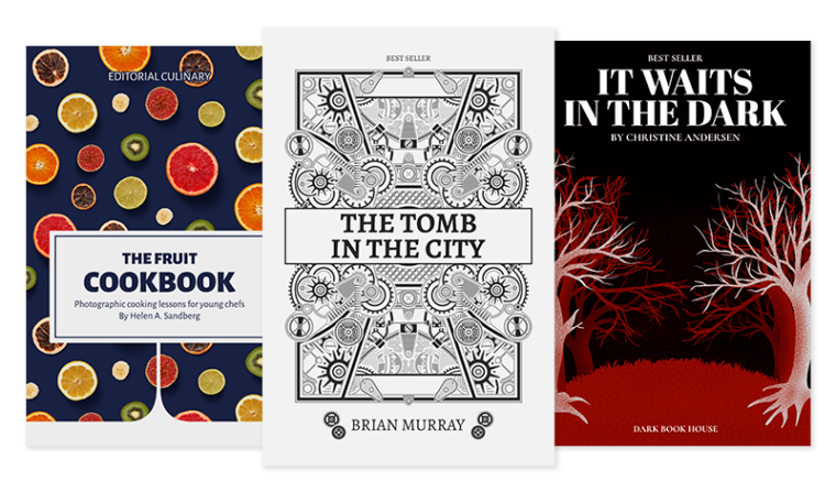 plain book cover ideas