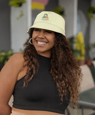 Mockup Of A Woman Wearing A Cool Embroidered Hat