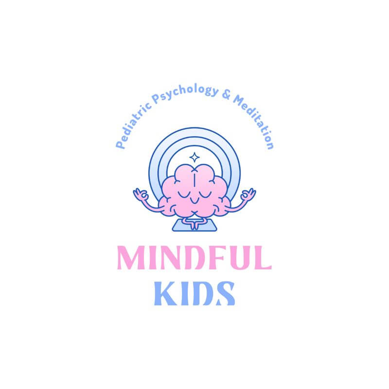 Psychology Logo Maker For A Pediatric Clinic Featuring A Cute Brain Graphic 5255